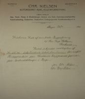 361. Brev fra Chr. Nielsen Autorisert rørlæggerforretning Bergen 1910.jpg
