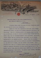 Brev fra Schous bryggeri 1920 om forbudsspørsmålet.