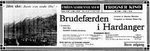 Brudefærden i Hardanger filmannonse 1926.jpg