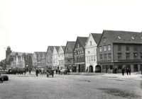 Oversiktbilde tatt før brannen i 1955. Foto: Universitetsbiblioteket i Bergen