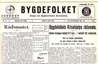 Bygdefolket fra 28. januar 1933.