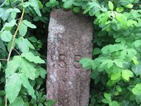 Byggebeltestein nr. 55 står ved Solskinnskroken nær Heggelibakken. Foto: Stig Rune Pedersen