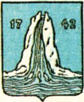 Kristiansunds byvåpen slik det såg ut i 1929. Frå boka Norske byvåben.