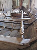 Gressetbåten utstilt i Geitbåtmuseet. Foto: Olve Utne (2011).