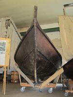 Gressetbåten på Geitbåtmuseet.