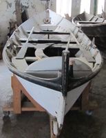 Lensmannsbåt frå Stangvik — ein søfjordings-melfæring bygd av Ole Reiten («Saksinn») seint på 1800-talet og bruka som lensmannsbåt i tida 1890–1910.