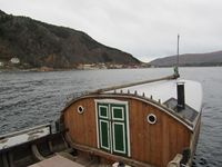 Vengbåten «Ottar» ved kai på Otnes i Valsøyfjorden i 2013. Foto: Olve Utne