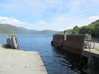 Den tidlegare ferjekaia i Renndalen. Foto: Olve Utne (2015).