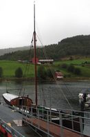 Vengbåten «Ottar» ved kai på Otnes i Valsøyfjorden i 2016. Foto: Olve Utne