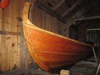 Nybygd fyring etter Gressetbåten. Foto: Olve Utne (2017).