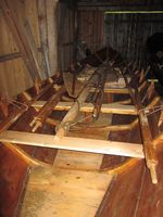 Nybygd fyring etter Gressetbåten. Foto: Olve Utne (2017).