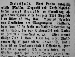 Carl Arnold nekrolog Aftenposten 1873.JPG