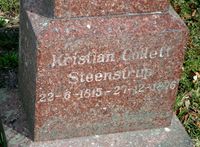 27. Christian (Kristian) Collett Steenstrup gravminne.jpg