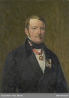 Christian Fredrik Jacob von Munthe af Morgenstierne (1806–86), politimester i Christiania, sorenskriver, kammerherre. Olje på lerret av Henry Thue (1917).