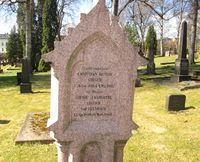 Grosch’ gravminne på Vår Frelsers gravlund.