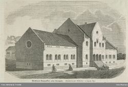 Christiania Dampvaskeri. Oslo Museum (ca 1860)