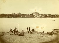 Den gamle Cicignon-skansen med vaktstuen fra 1746 Foto: Stangebyesamlingen, Fredrikstad museum