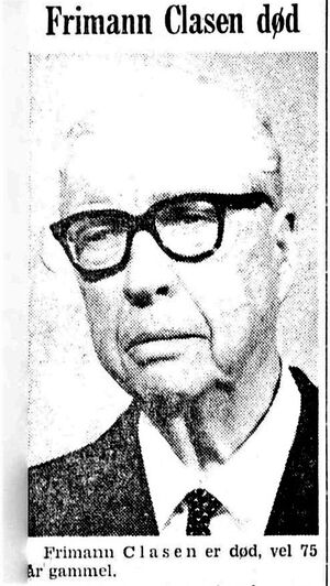 Claus Frimann Clasen nekrolog Aftenposten 1970.jpg