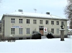 Klubbhuset ved Dælenenga idrettsplass, Seilduksgata 30, (1916). Bygningen revet i 2022. Foto: Stig Rune Pedersen (2013).