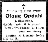 429. Dødsannonse I i Adresseavisen 8.10. 1942.jpg