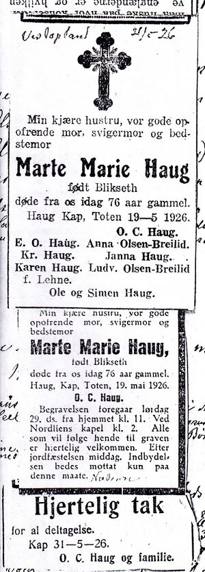 Dødsannonse Marte Marie Haug.jpg