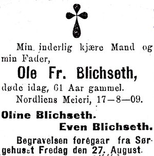 Dødsannonse Ole F. Blichseth.jpg