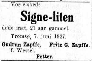 Dødsannonse Signe Wessel Zapffe.JPG