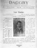 Fin presentasjon av Ivar Sæter i DAGGRYs februarnummer 1906