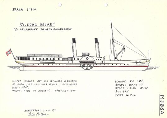 DS Kong Oscar fra 1867