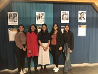 Utstillingsbidrager Sulaksana Sivapatham (politiker) på besøk.