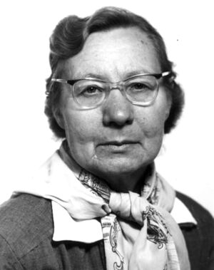 Dagne Tveiten. Oppsynsdame Norsk Folkemuseum.jpg