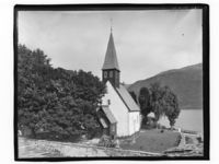 Kyrkja frå vest. Foto: Marthinius Skøien