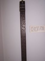 Detalj av dansk alen fra Holbæk. Foto: Chris Nyborg (2008).