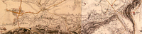 1797: Utsnitt, Niels Stockfleth Darres kart. Alnas nedre løp.