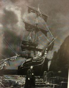 Fra Deutsches Theaters oppsetning Der fliegende Holländer. Foto: Riksarkivet (1943).