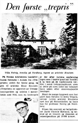 Den første treprisen faksimile 1961.jpg