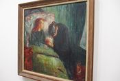 1907-versjonen av "Det syke barn" på Tate Modern er et av få oljemalerier av Munch som befinner seg i London. Foto: Stig Rune Pedersen