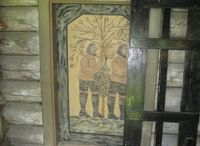 Detalj fra dør, Rollag stavkirke. Foto: Stig Rune Pedersen