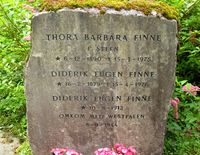 Diderik Eugen Finnes gravminne på Ullern kirkegård. Foto: Stig Rune Pedersen