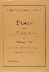 Uredd. Diplom svømming.