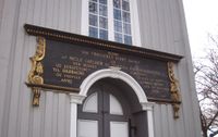 Motiv fra Drøbak kirke. Foto: Stig Rune Pedersen