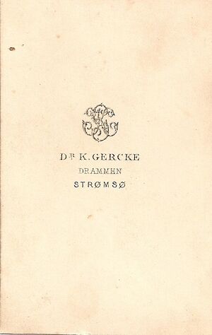 Dr K Gercke, Strømsø - Drammen (revers).jpg