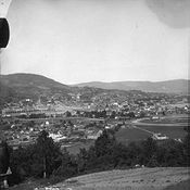 Drammen rundt forrige århundreskifte. Foto: Knud Knudsen/Universitetet i Bergen (1894–1900).
