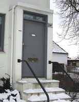 Inngangsparti til rekkehus i Drammensveien 110I (1932). Foto: Stig Rune Pedersen