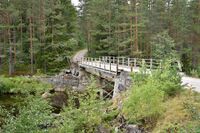 Brua over Gautefallelva/Fjellgardselva. Foto: Roy Olsen (2022).