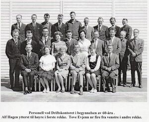 Driftskontorets stab ca 1960.jpg
