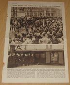 Faksimile fra London Illustrated News 1938: Dronning Mauds siste reise.