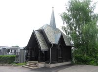 Dukkestue fra 1890-åra, flyttet hit fra Mellom-Skøyen på 1990-tallet. Foto: Stig Rune Pedersen
