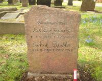 Skuespilleren Edvard Drabløs' gravminne. Foto: Stig Rune Pedersen