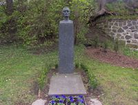 Edvard Munchs gravminne på æreslunden [Vår Frelsers gravlund]] i Oslo. Foto: Stig Rune Pedersen